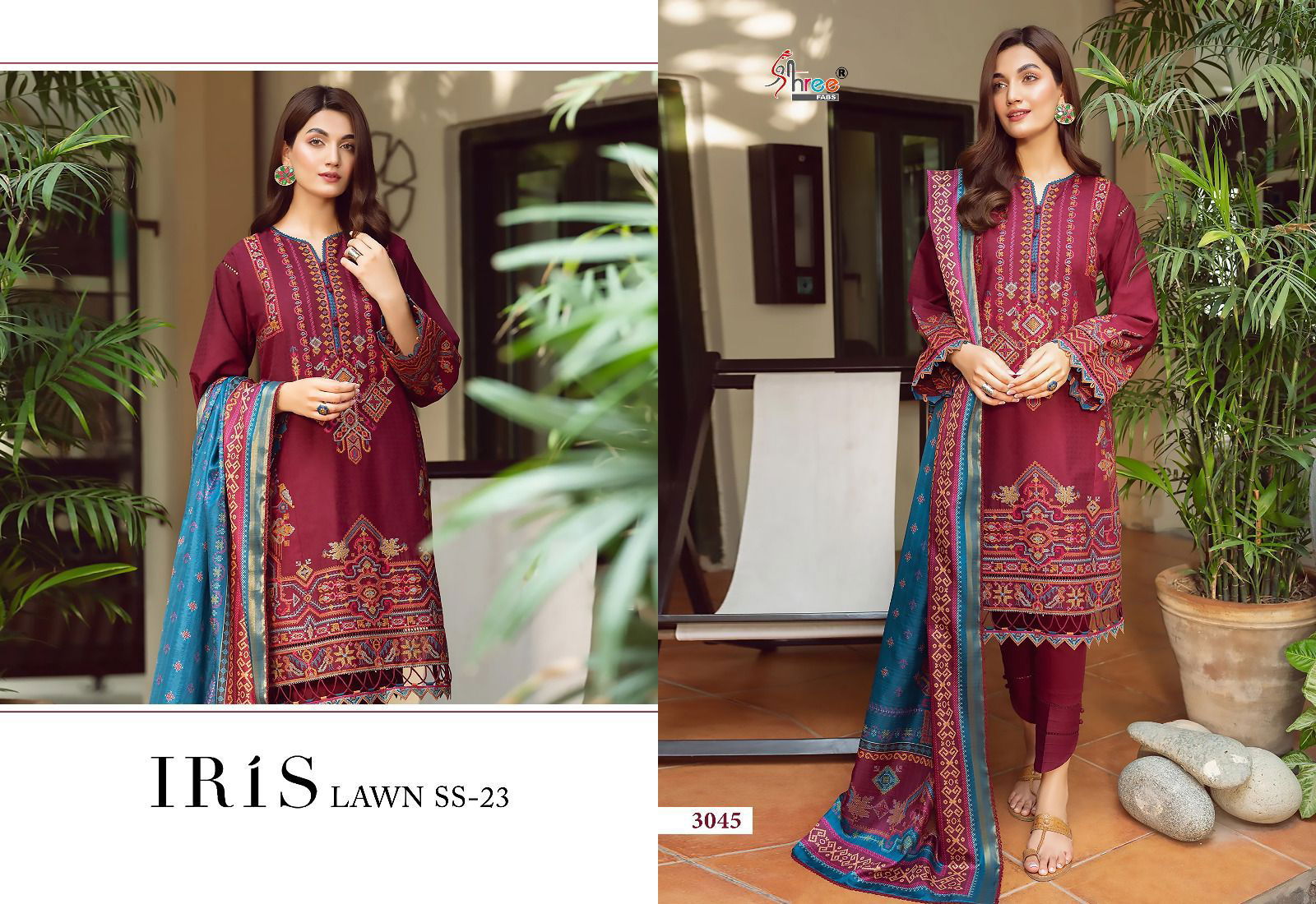 Iris Lawn Ss 23 By Shree 3044-3050 Pakistani Suit Catalog